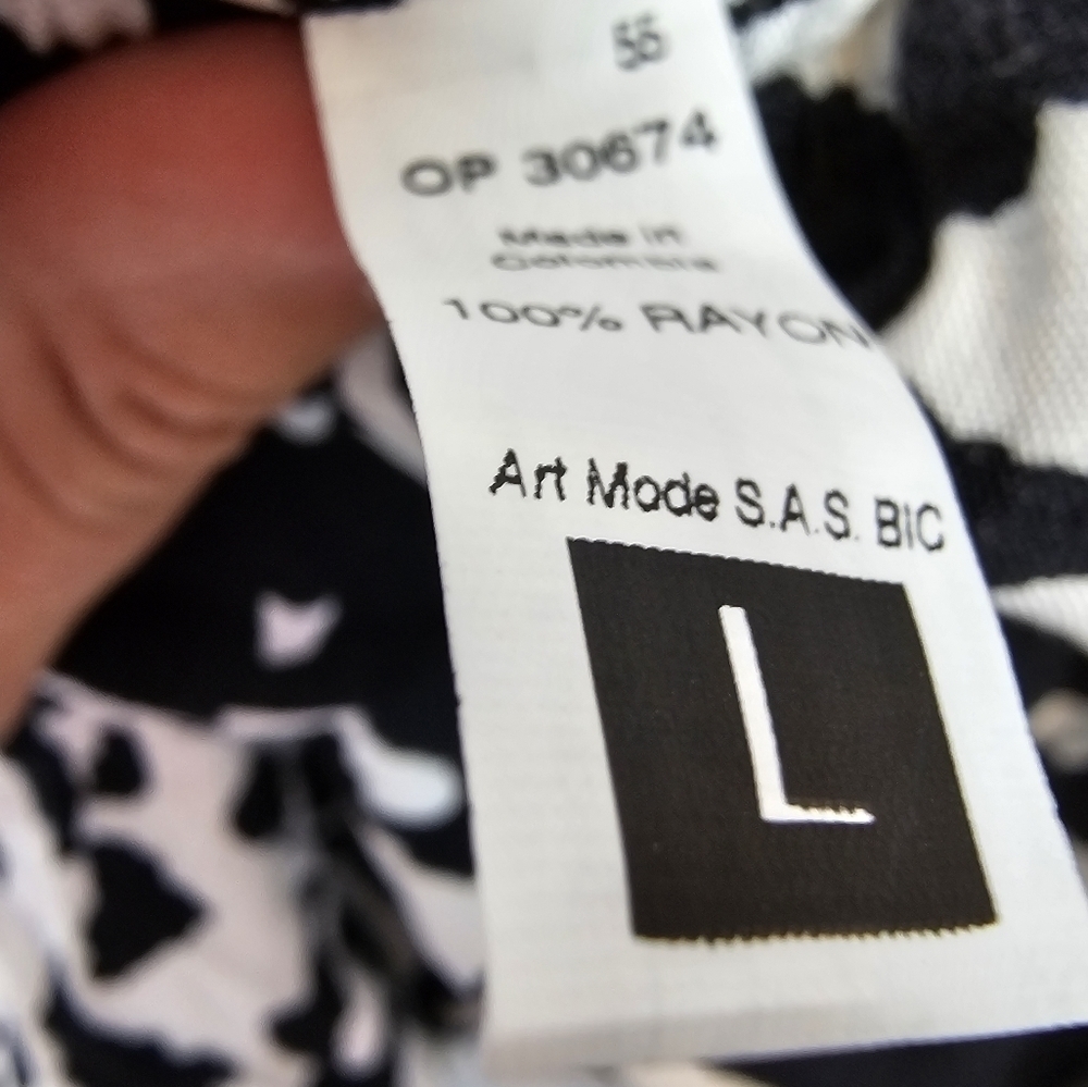 MAAJI spot Isadora dress size Large black & white mini dress NWOT - Picture 6 of 8